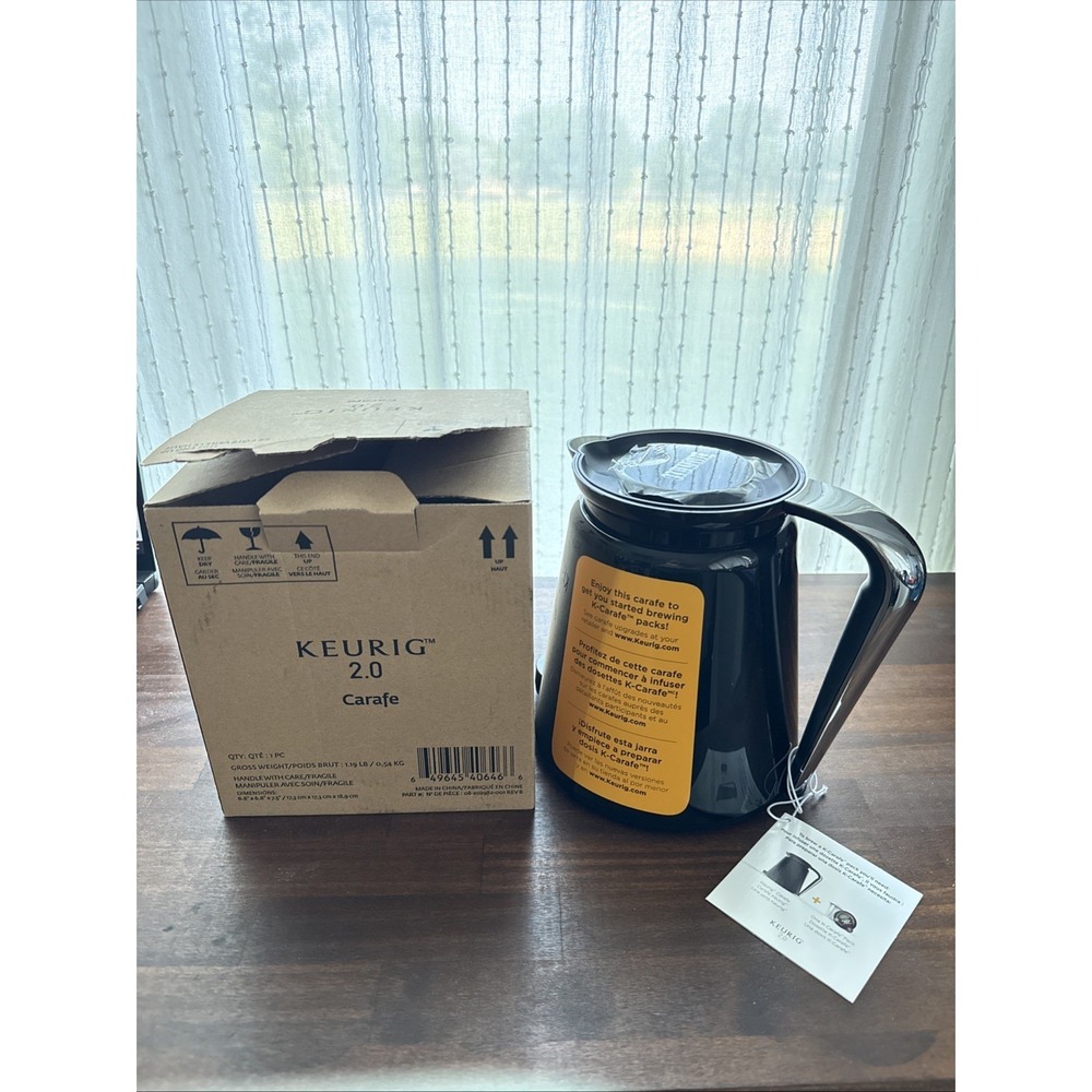 Keurig 2.0 Thermal Carafe - Black with Silver Handle